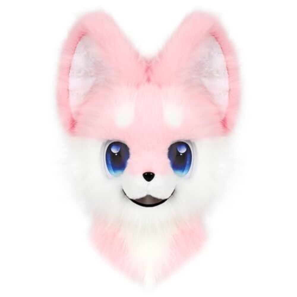 4764 Animal Full Head Dog Mask Fursuit Therian Plush Realistic Masks